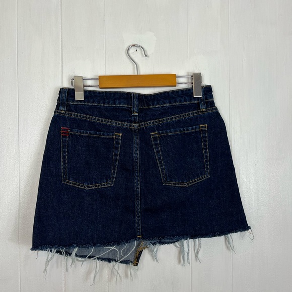 BDG Asymmetrical Denim Mini Skirt Sz S - Picture 8 of 10